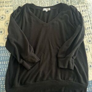 Michael Stars Black V Neck Sweater